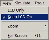 Keep LCD On
