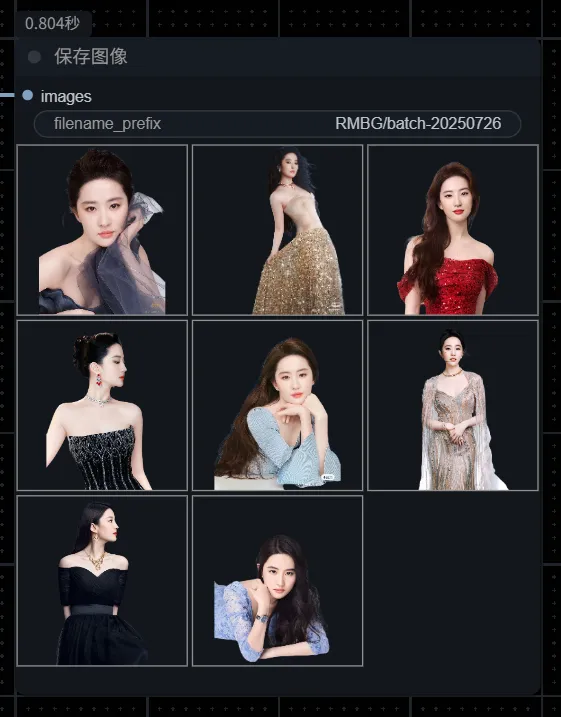批量抠图的结果