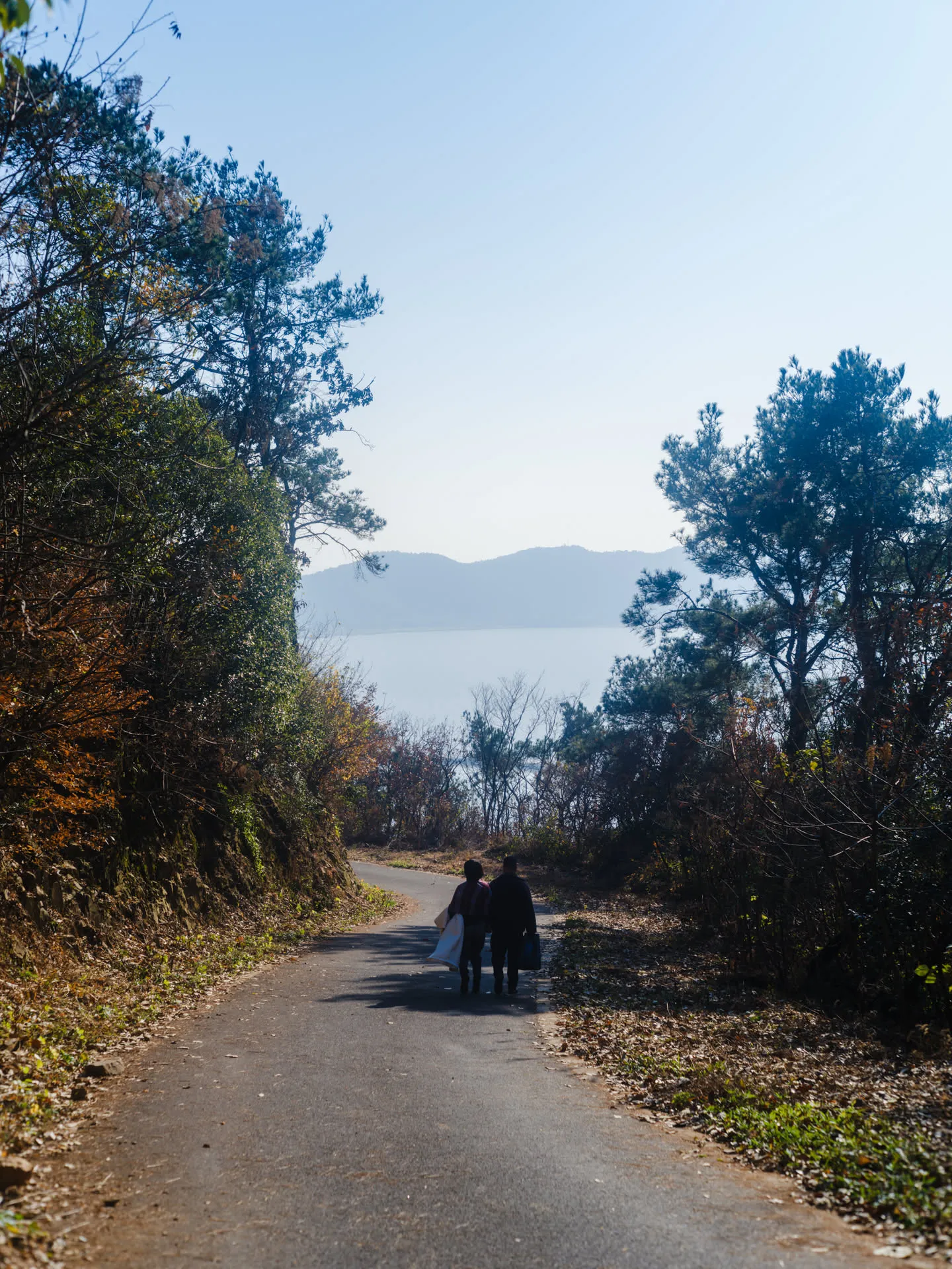 所谓「最美公路」，对岸应该是渔洋山？